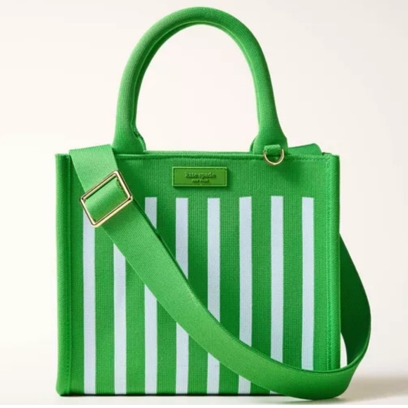 Stripe Knit Crossbody Bag - Kate Spade New York x Target Green/Blue - Picture 1 of 7
